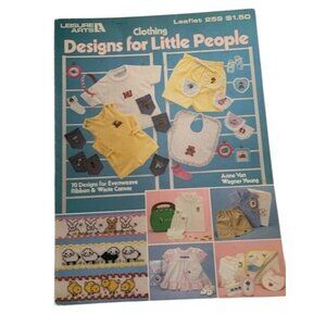 Leisure Arts Clothing Designs Little People Cross Stitch Leaflet Book 70 Designs
